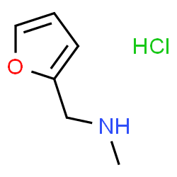 ChemSpider 2D Image | Furan-2-ylmethyl-methylamine hydrochloride | C6H10ClNO