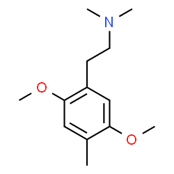 ChemSpider 2D Image | 2-(2,5-Dimethoxy-4-methylphenyl)-N,N-dimethylethanamine | C13H21NO2