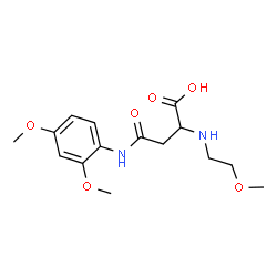 ChemSpider 2D Image | N-(2,4-Dimethoxyphenyl)-N~2~-(2-methoxyethyl)asparagine | C15H22N2O6