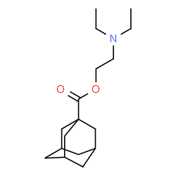 ChemSpider 2D Image | 2-(Diethylamino)ethyl 1-adamantanecarboxylate | C17H29NO2