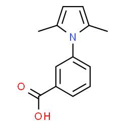 ChemSpider 2D Image | 3-(2,5-Dimethyl-1H-pyrrol-1-yl)benzoic acid | C13H13NO2