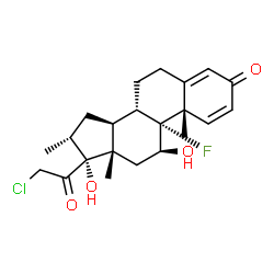 ChemSpider 2D Image | 16-EPI-CLOBETASOL | C22H28ClFO4