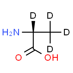 ChemSpider 2D Image | (2,3,3,3-~2~H_4_)Alanine | C3H3D4NO2
