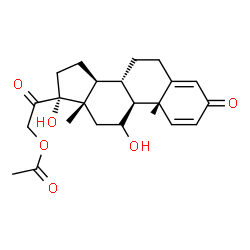 ChemSpider 2D Image | Prednisolone 21-acetate | C23H30O6