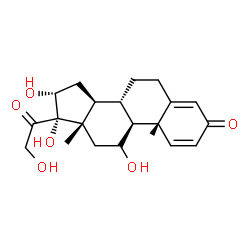 ChemSpider 2D Image | 16alpha-Hydroxyprednisolone | C21H28O6