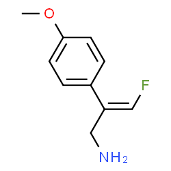 ChemSpider 2D Image | (2E)-3-Fluoro-2-(4-methoxyphenyl)-2-propen-1-amine | C10H12FNO