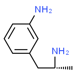 ChemSpider 2D Image | 3-[(2R)-2-Aminopropyl]aniline | C9H14N2