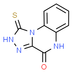 ChemSpider 2D Image | 1-mercapto[1,2,4]triazolo[4,3-a]quinoxalin-4(5H)-one | C9H6N4OS