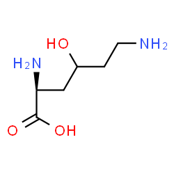 ChemSpider 2D Image | l-4-Hydroxylysine | C6H14N2O3