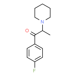 ChemSpider 2D Image | 1-(4-Fluorophenyl)-2-(1-piperidinyl)-1-propanone | C14H18FNO