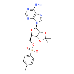 ChemSpider 2D Image | 2',3'-O-Isopropylidene-5'-O-[(4-methylphenyl)sulfonyl]adenosine | C20H23N5O6S