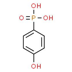 ChemSpider 2D Image | 4-hydroxyphenylphosphonic acid | C6H7O4P