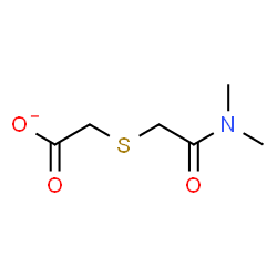 ChemSpider 2D Image | {[2-(Dimethylamino)-2-oxoethyl]sulfanyl}acetate | C6H10NO3S