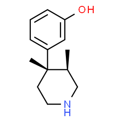 ChemSpider 2D Image | 3-[(3R,4S)-3,4-Dimethyl-4-piperidinyl]phenol | C13H19NO