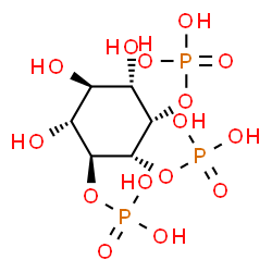 ChemSpider 2D Image | (1S,2R,3S,4R,5R,6S)-4,5,6-Trihydroxy-1,2,3-cyclohexanetriyl tris[dihydrogen (phosphate)] | C6H15O15P3