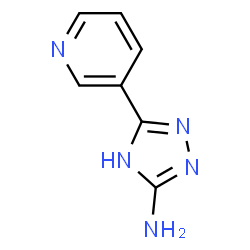 ChemSpider 2D Image | 3-pyridin-3-yl-1H-1,2,4-triazol-5-amine | C7H7N5