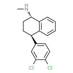 ChemSpider 2D Image | (1R,4S)-trans-Sertraline | C17H17Cl2N