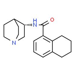 ChemSpider 2D Image | (S)-N-(Quinuclidin-3-yl)-5,6,7,8-tetrahydronaphthalene-1-carboxamide | C18H24N2O