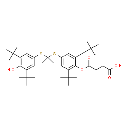 ChemSpider 2D Image | Succinobucol | C35H52O5S2