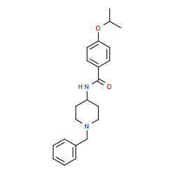 ChemSpider 2D Image | N-(1-Benzyl-4-piperidinyl)-4-isopropoxybenzamide | C22H28N2O2