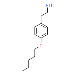 ChemSpider 2D Image | 4-(Pentyloxy)benzeneethanamine | C13H21NO