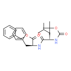 ChemSpider 2D Image | Benzyl N-{[(2-methyl-2-propanyl)oxy]carbonyl}-L-leucylphenylalaninate | C27H36N2O5