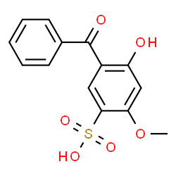 ChemSpider 2D Image | sulisobenzone | C14H12O6S