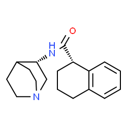 ChemSpider 2D Image | (S)-N-((S)-quinuclidin-3-yl)-1,2,3,4-tetrahydronaphthalene-1-carboxamide | C18H24N2O
