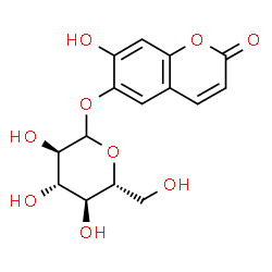 ChemSpider 2D Image | 7-Hydroxy-2-oxo-2H-chromen-6-yl D-glucopyranoside | C15H16O9