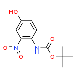 ChemSpider 2D Image | tert-Butyl (4-hydroxy-2-nitrophenyl)carbamate | C11H14N2O5