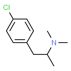 ChemSpider 2D Image | 1-(4-Chlorophenyl)-N,N-dimethyl-2-propanamine | C11H16ClN