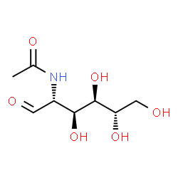 ChemSpider 2D Image | 2-Acetamido-2-deoxy-L-mannose | C8H15NO6