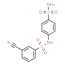 ChemSpider 2D Image | 3-Cyano-N-(4-sulfamoylphenyl)benzenesulfonamide | C13H11N3O4S2