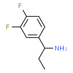 ChemSpider 2D Image | 1-(3,4-Difluorophenyl)-1-propanamine | C9H11F2N