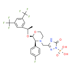 ChemSpider 2D Image | Fosaprepitant | C23H22F7N4O6P