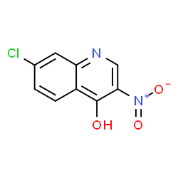 ChemSpider 2D Image | 7-Chloro-3-nitro-4-quinolinol | C9H5ClN2O3