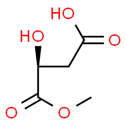 ChemSpider 2D Image | (3S)-3-Hydroxy-4-methoxy-4-oxobutanoic acid | C5H8O5