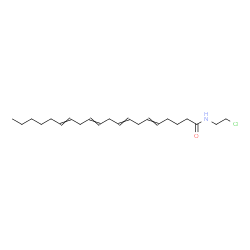 ChemSpider 2D Image | N-(2-Chloroethyl)-5,8,11,14-icosatetraenamide | C22H36ClNO
