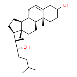 ChemSpider 2D Image | 22r-hydroxycholesterol | C27H46O2