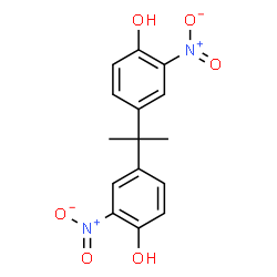 ChemSpider 2D Image | Dinitrobisphenol A | C15H14N2O6