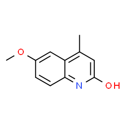 ChemSpider 2D Image | 6-Methoxy-4-methyl-2-quinolinol | C11H11NO2
