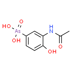 ChemSpider 2D Image | Acetarsol | C8H10AsNO5