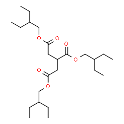 ChemSpider 2D Image | Tris(2-ethylbutyl) 1,2,3-propanetricarboxylate | C24H44O6