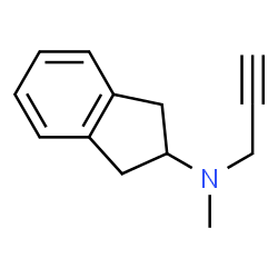 ChemSpider 2D Image | N-Methyl-N-(2-propyn-1-yl)-2-indanamine | C13H15N