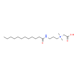 ChemSpider 2D Image | N-(Carboxymethyl)-3-(dodecanoylamino)-N,N-dimethyl-1-propanaminium | C19H39N2O3