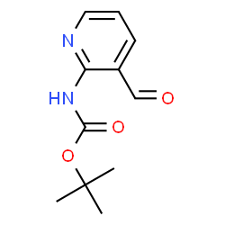 ChemSpider 2D Image | tert-Butyl 3-formyl-2-pyridinylcarbamate | C11H14N2O3