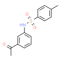 ChemSpider 2D Image | N-(3-Acetylphenyl)-4-methylbenzenesulfonamide | C15H15NO3S