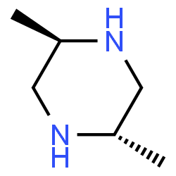 ChemSpider 2D Image | trans-2,5-Dimethylpiperazine | C6H14N2