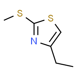 ChemSpider 2D Image | 4-Ethyl-2-(methylsulfanyl)-1,3-thiazole | C6H9NS2