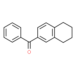 ChemSpider 2D Image | Ketone, phenyl 5,6,7,8-tetrahydro-2-naphthyl | C17H16O